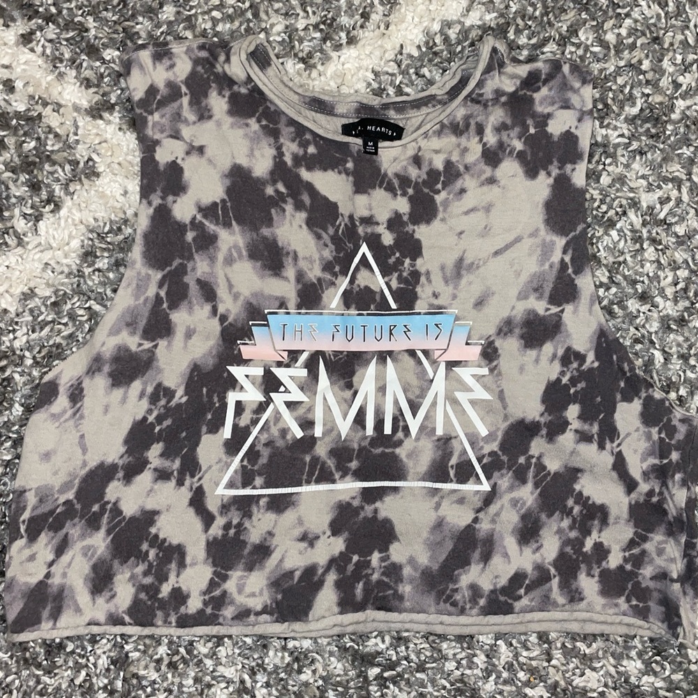 3 FOR $10 SALE - Cropped Muscle Tee Tank Top